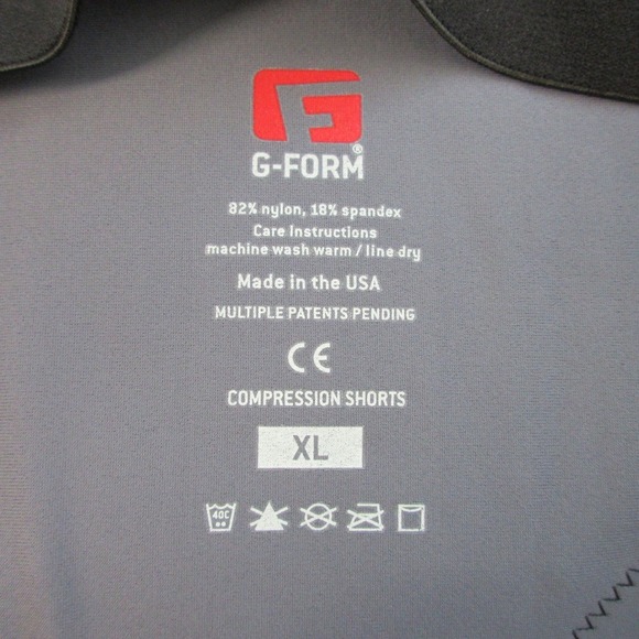 G-Form Pro-X Spark Run Bike Compression Shorts Men XL Gray Padded Cycling 334 - Picture 3 of 11